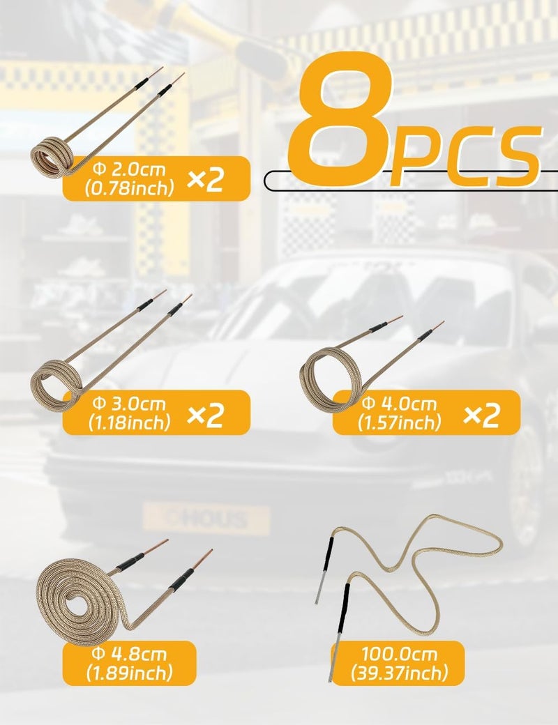 Solary Magnetic Induction Heater Coil - Induction Heat Accessories (7 coils + 1 free forming coil) - Image 4
